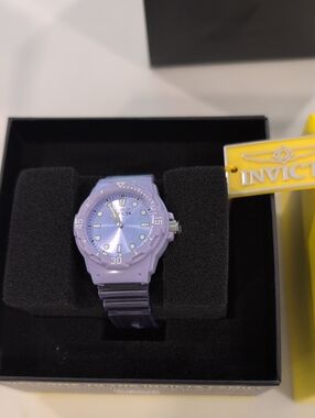Invicta Lavender Purple Resin Watch